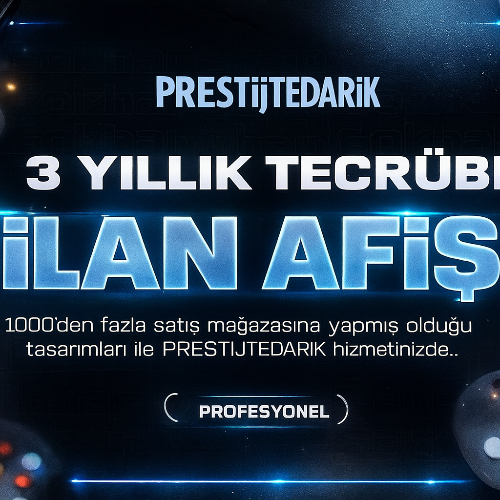 İlan Afişi Tasarlama 1 Adet